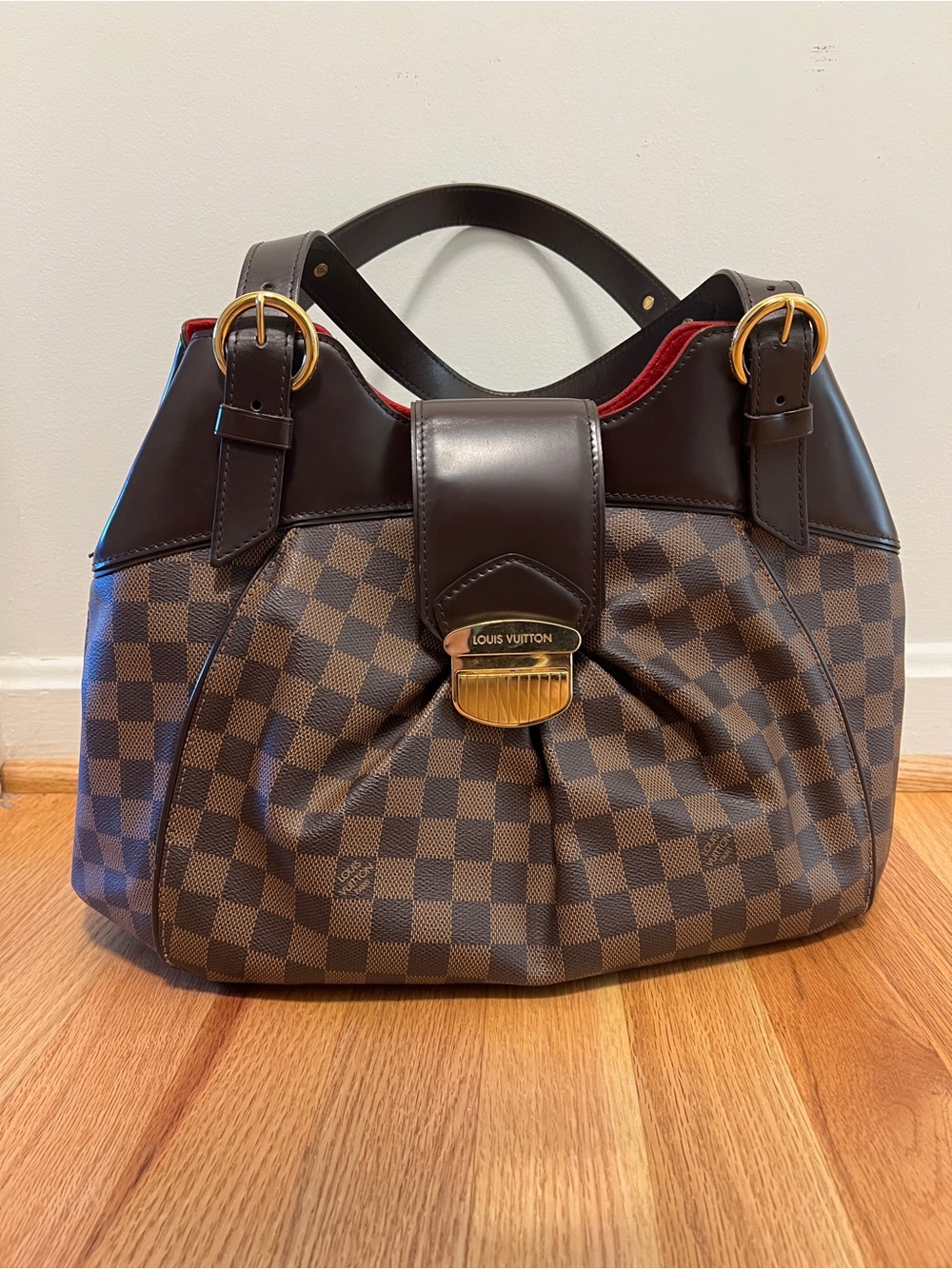 Louis Vuitton Brown Damier Ebene Canvas Shoulder Bag